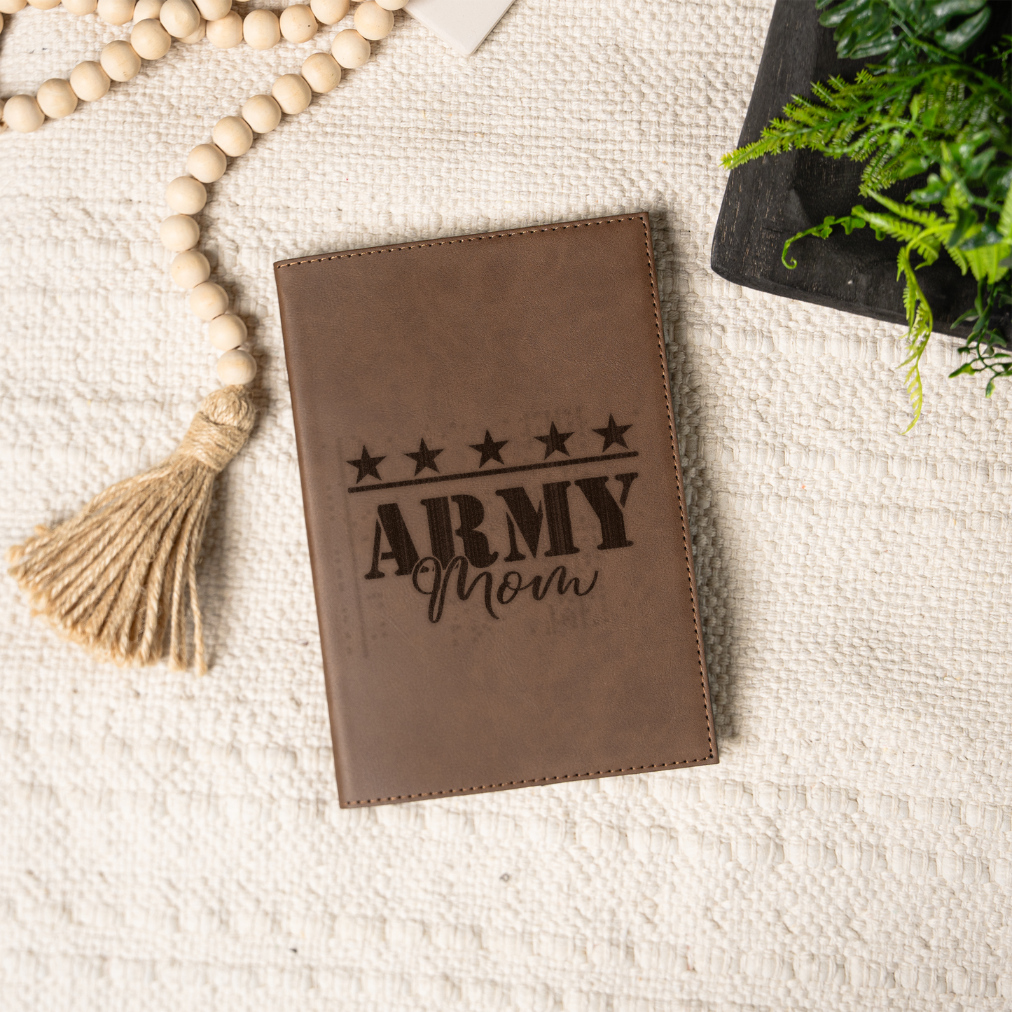 Army Mom Leather Journal