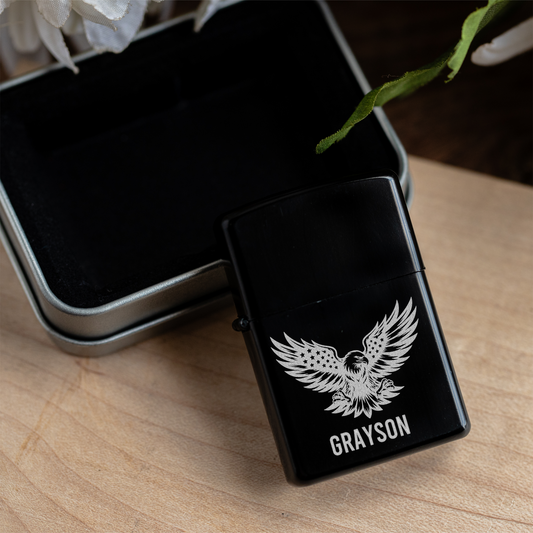 Personalized Patriotic Eagle Lighter