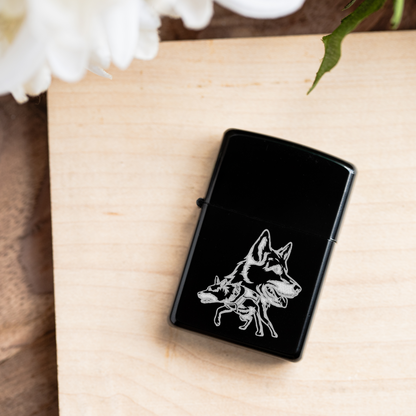 Engraved K9 Lighter | Police Dog Gift | K9 Handler Gift | German Shepherd Lighter | Law Enforcement Gift | Working Dog Gift
