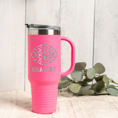 Personalized 40oz Firefighter Tumbler