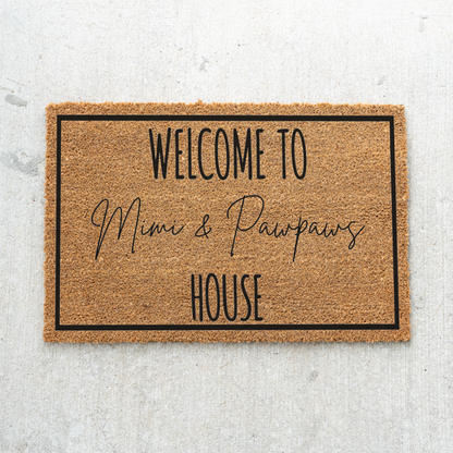 Personalized Grandparents Doormat