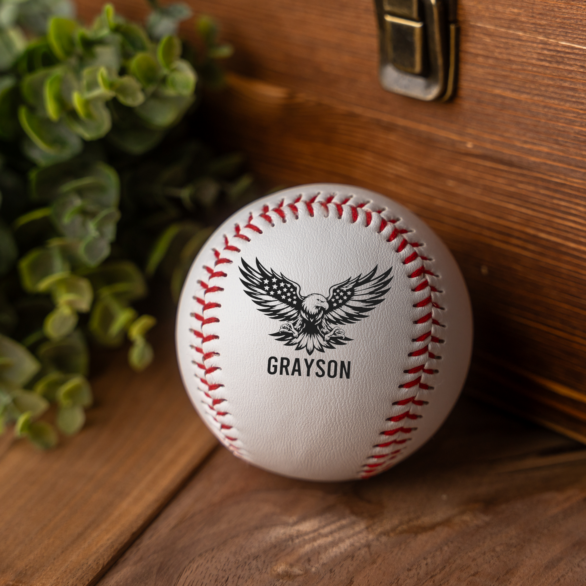 Personalized Patriotic Eagle Baseball