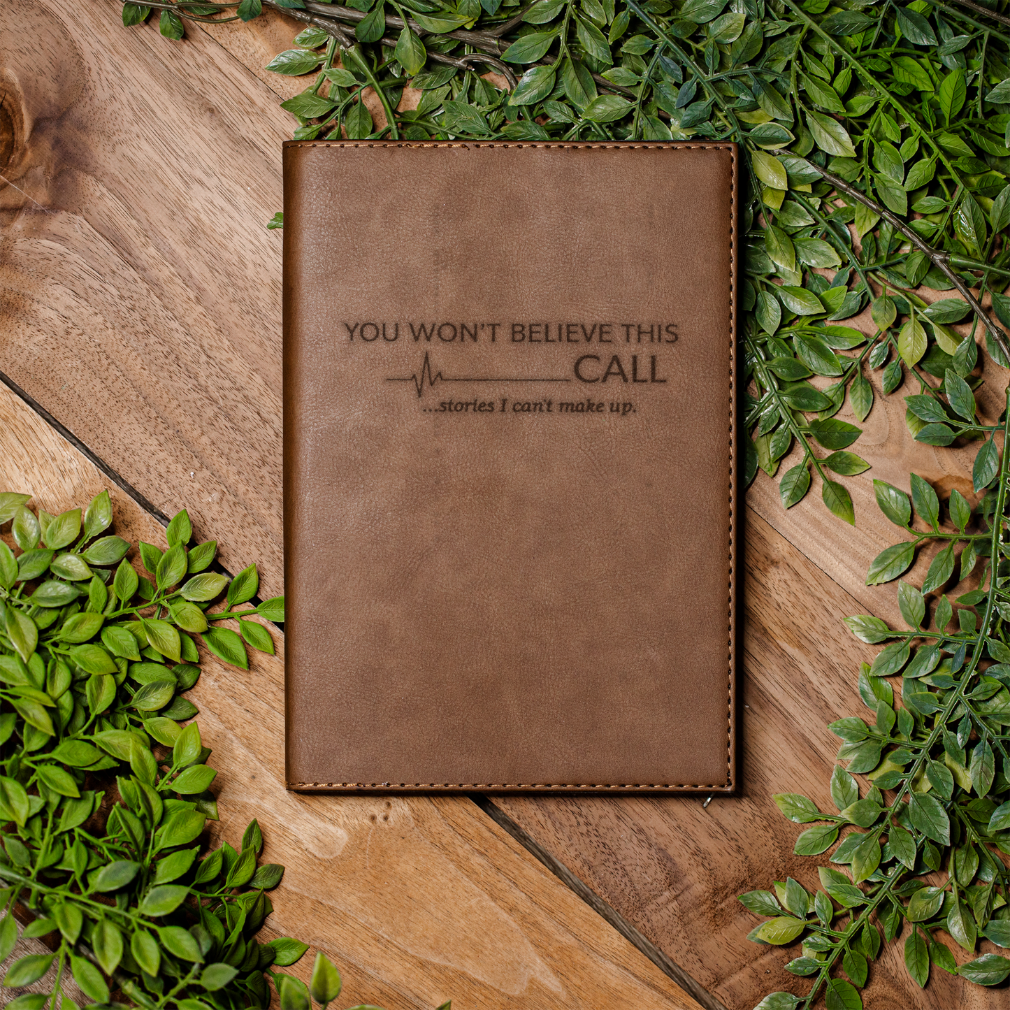 911 Dispatcher Leather Journal | "You Won't Believe This Call" Notebook | Emergency Dispatcher Gift | Call Taker Notebook 