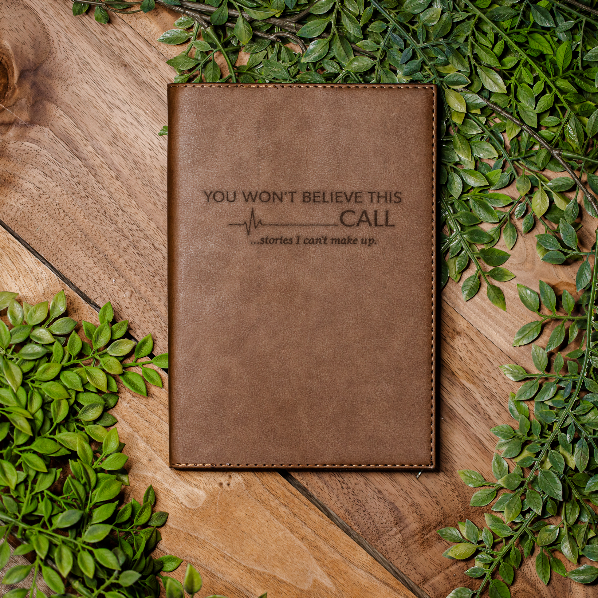 911 Dispatcher Leather Journal | "You Won't Believe This Call" Notebook | Emergency Dispatcher Gift | Call Taker Notebook 