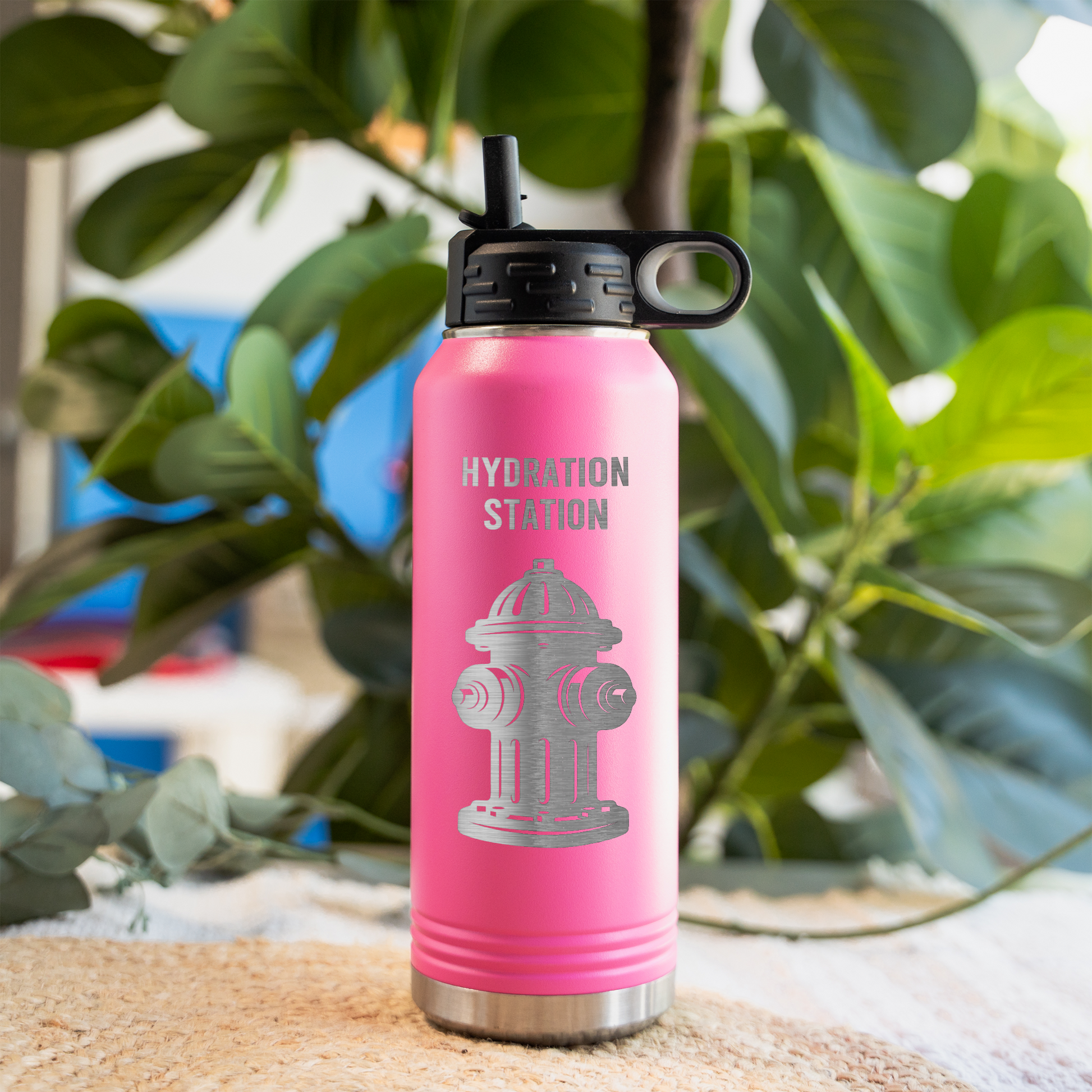 Hydration Station Fire Hydrant Water Bottle