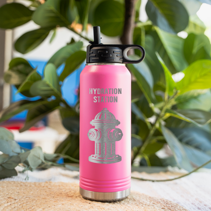 Hydration Station Fire Hydrant Water Bottle