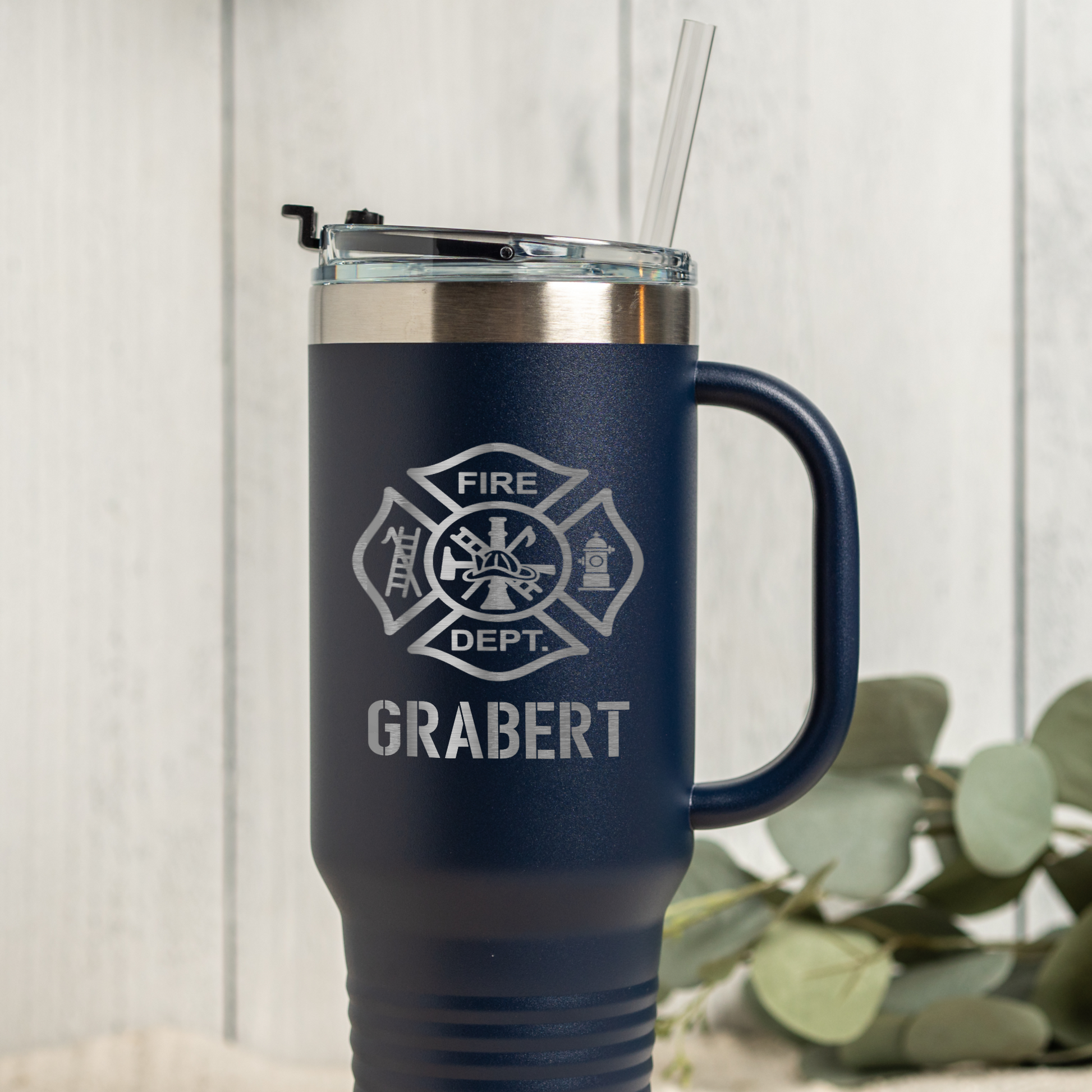 Personalized 40oz Firefighter Tumbler