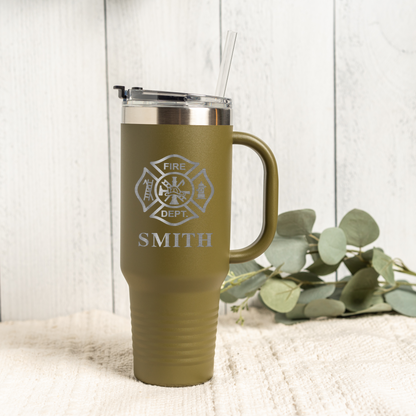 Custom 40oz Firefighter Tumbler