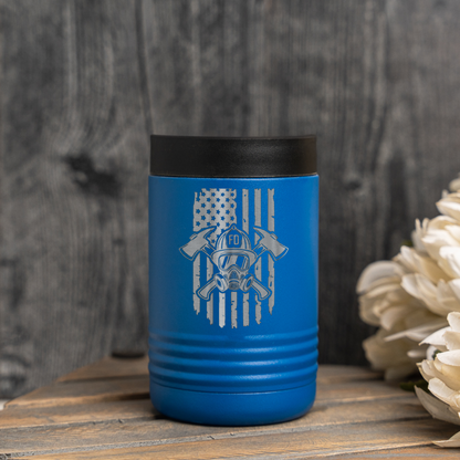 Firefighter Insulated Beverage Holder, Fire Dept Gift, Keeps Drinks Cool