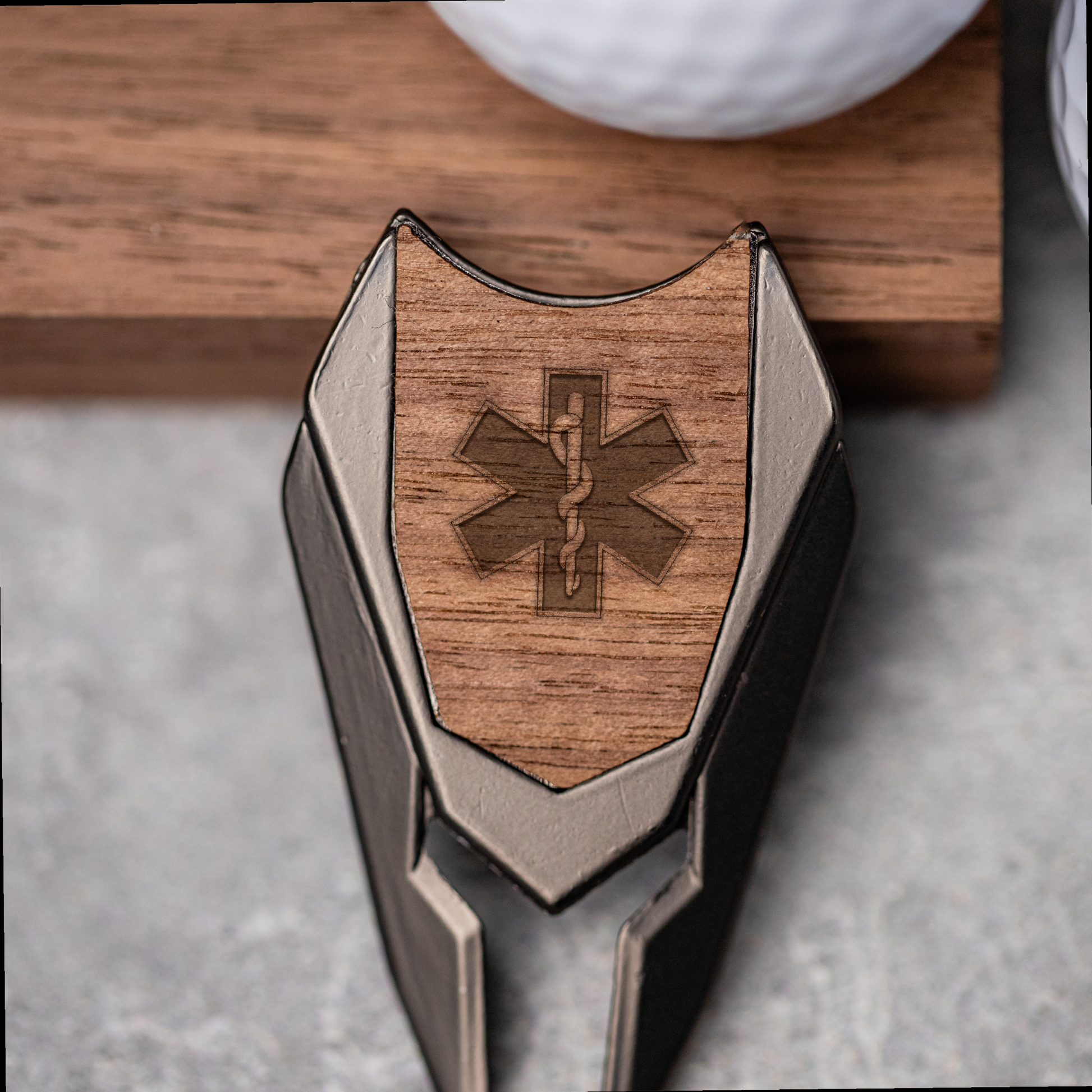 Premium Golf Divot with Star of Life Design