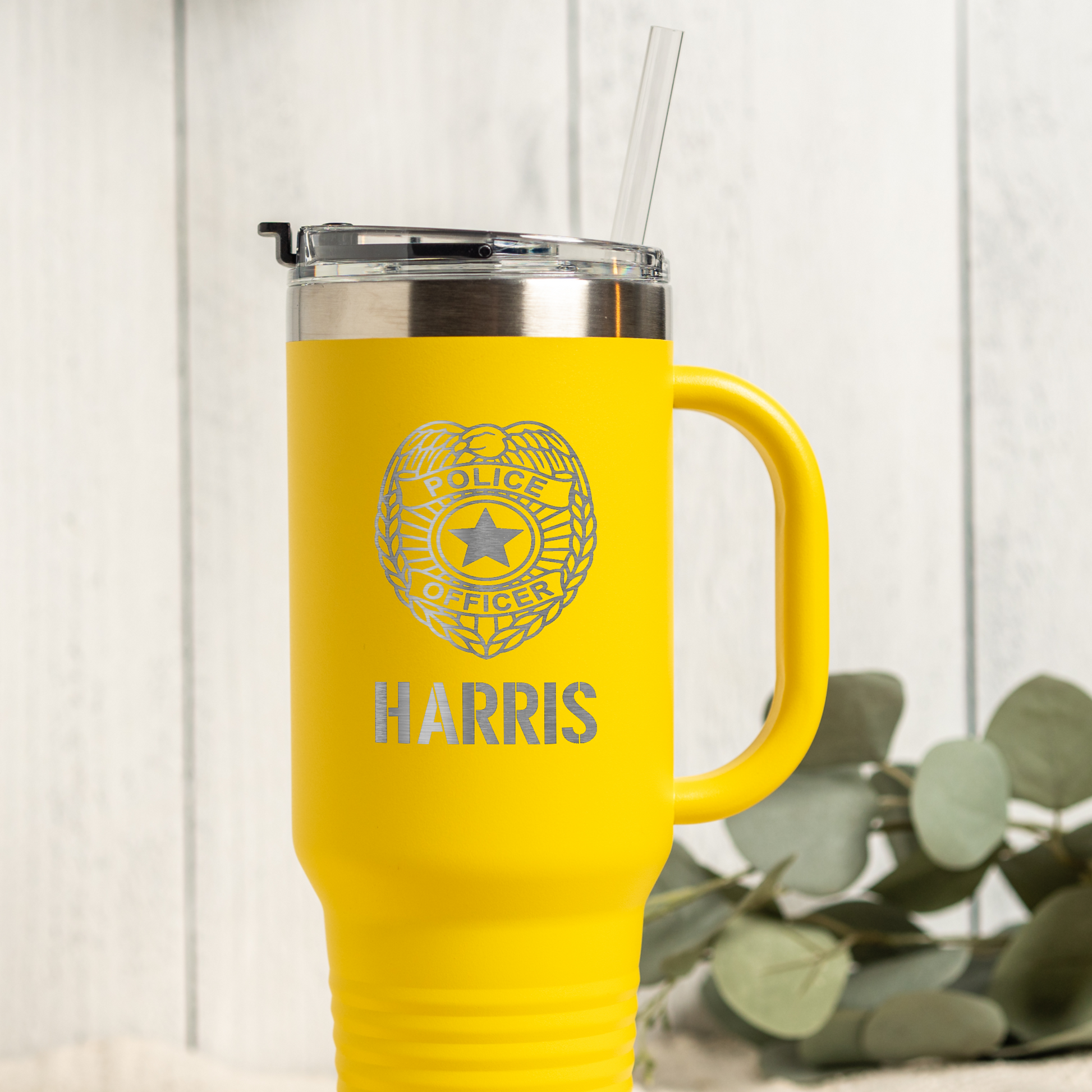 Personalized 40oz Police Officer Tumbler