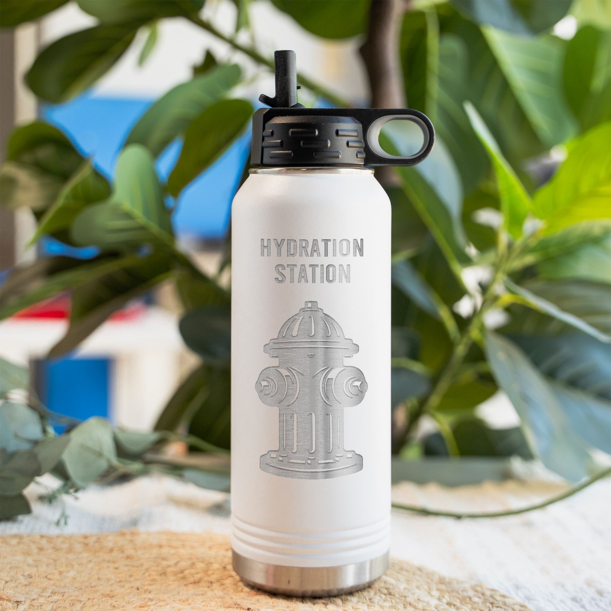 Hydration Station Fire Hydrant Water Bottle