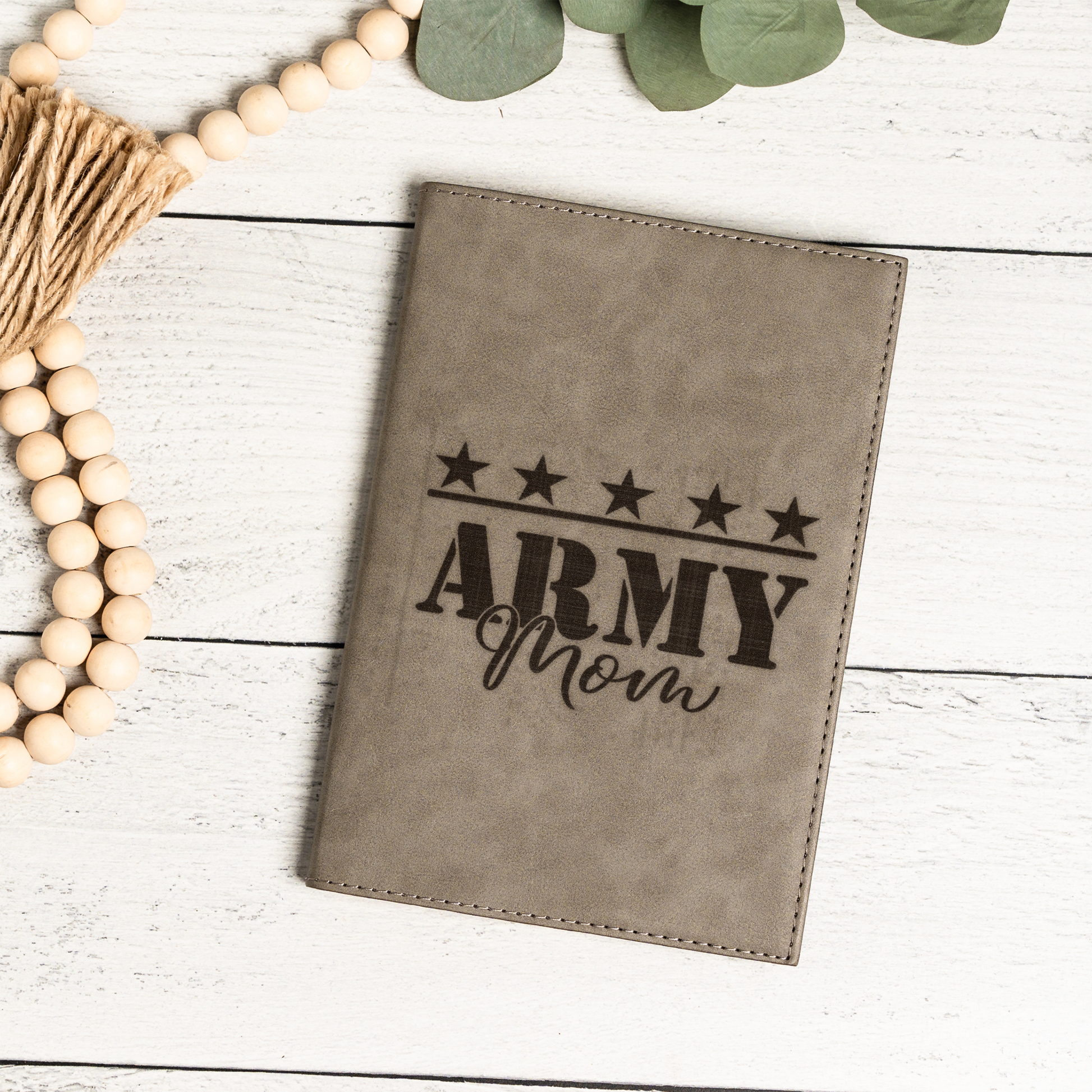 Army Mom Leather Journal