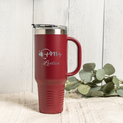 40oz Personalized 911 Dispatcher Tumbler
