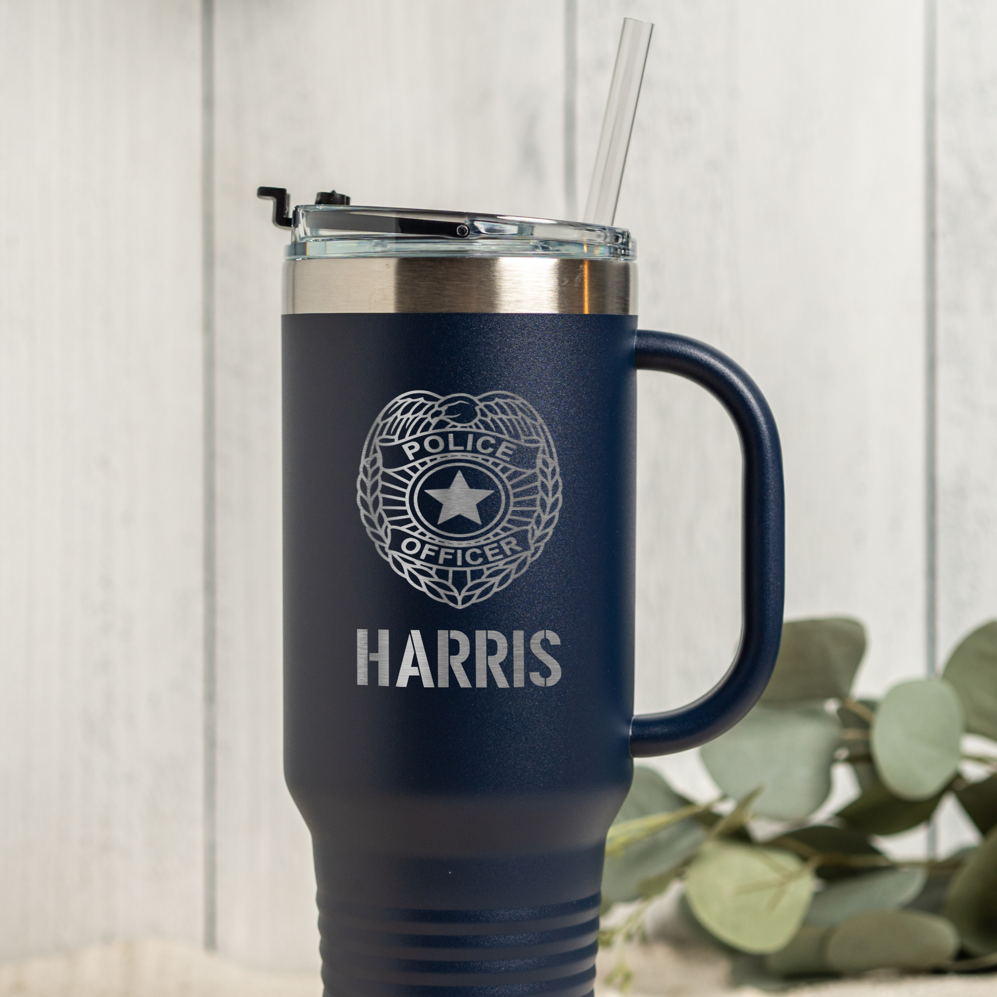 Personalized 40oz Police Officer Tumbler