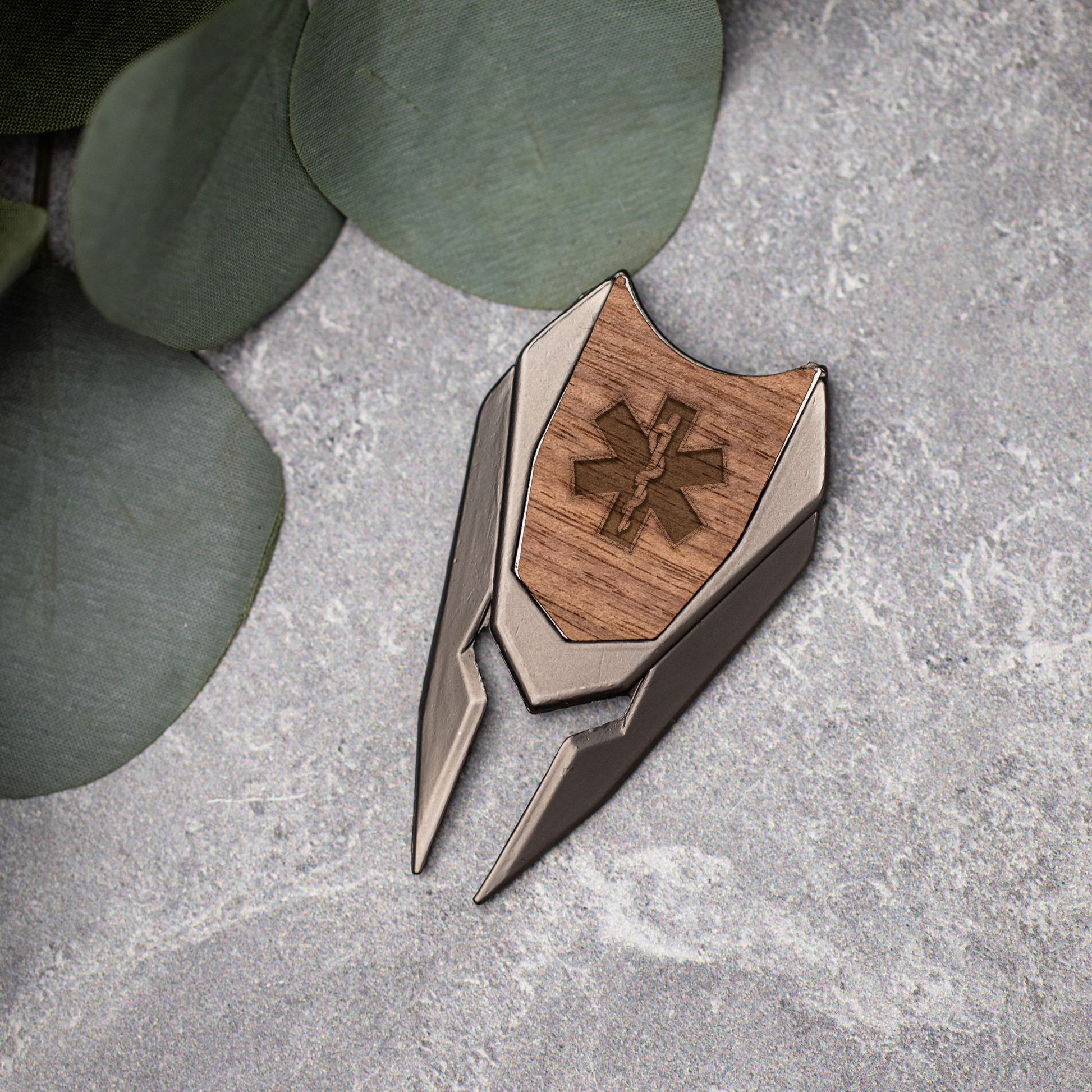 Premium Golf Divot with Star of Life Design