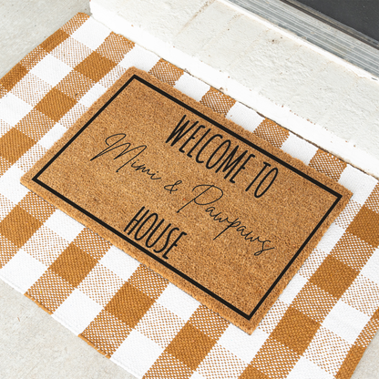 Personalized Grandparents Doormat