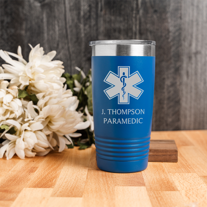 20oz Stainless Steel Tumbler - Paramedic Design