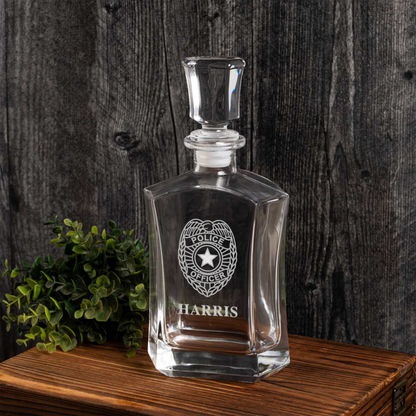 Personalized Law Enforcement 24oz Capitol Decanter