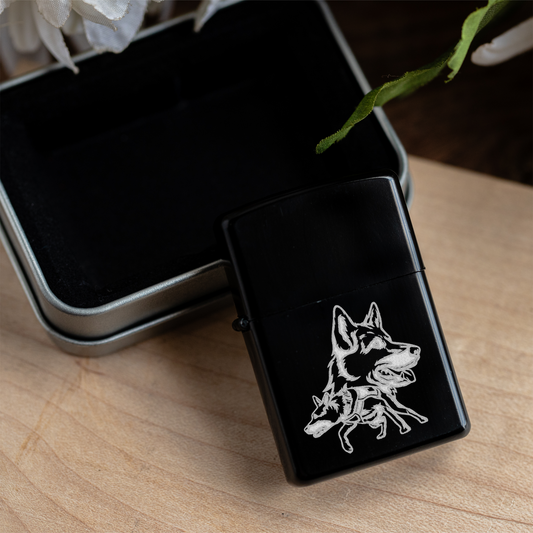 Engraved K9 Lighter | Police Dog Gift | K9 Handler Gift | German Shepherd Lighter | Law Enforcement Gift | Working Dog Gift