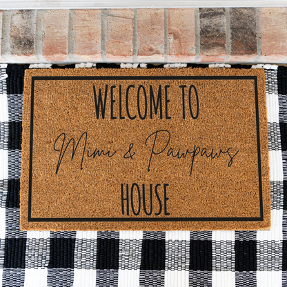 Personalized Grandparents Doormat