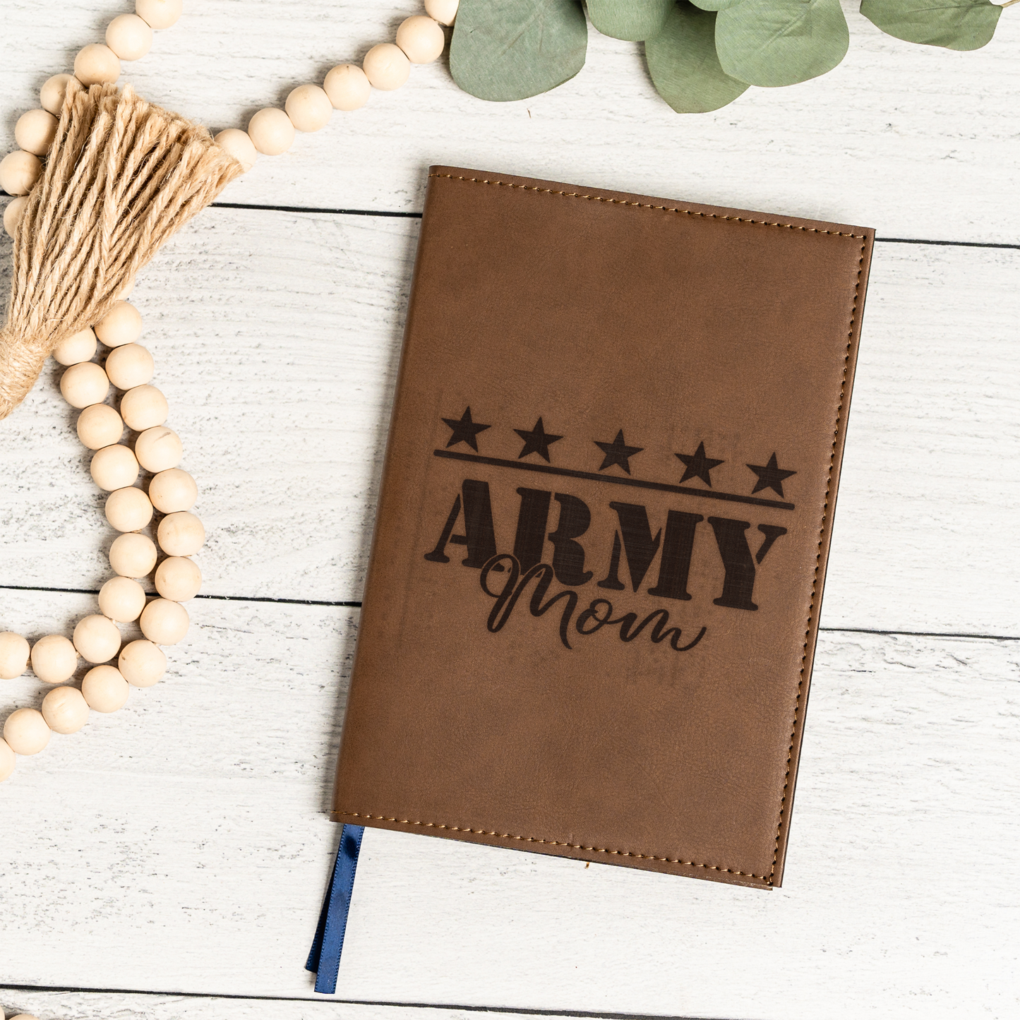 Army Mom Leather Journal