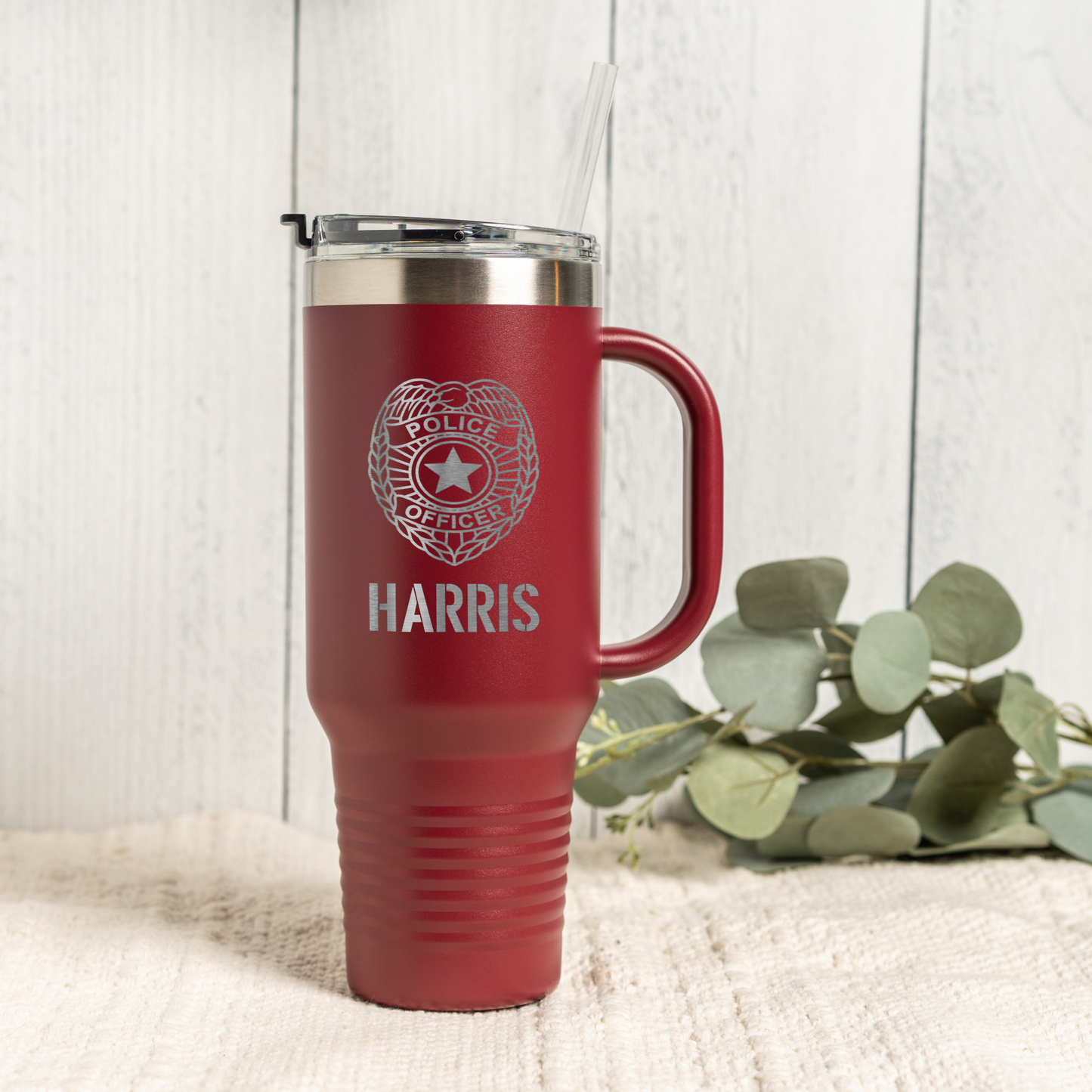 Personalized 40oz Police Officer Tumbler