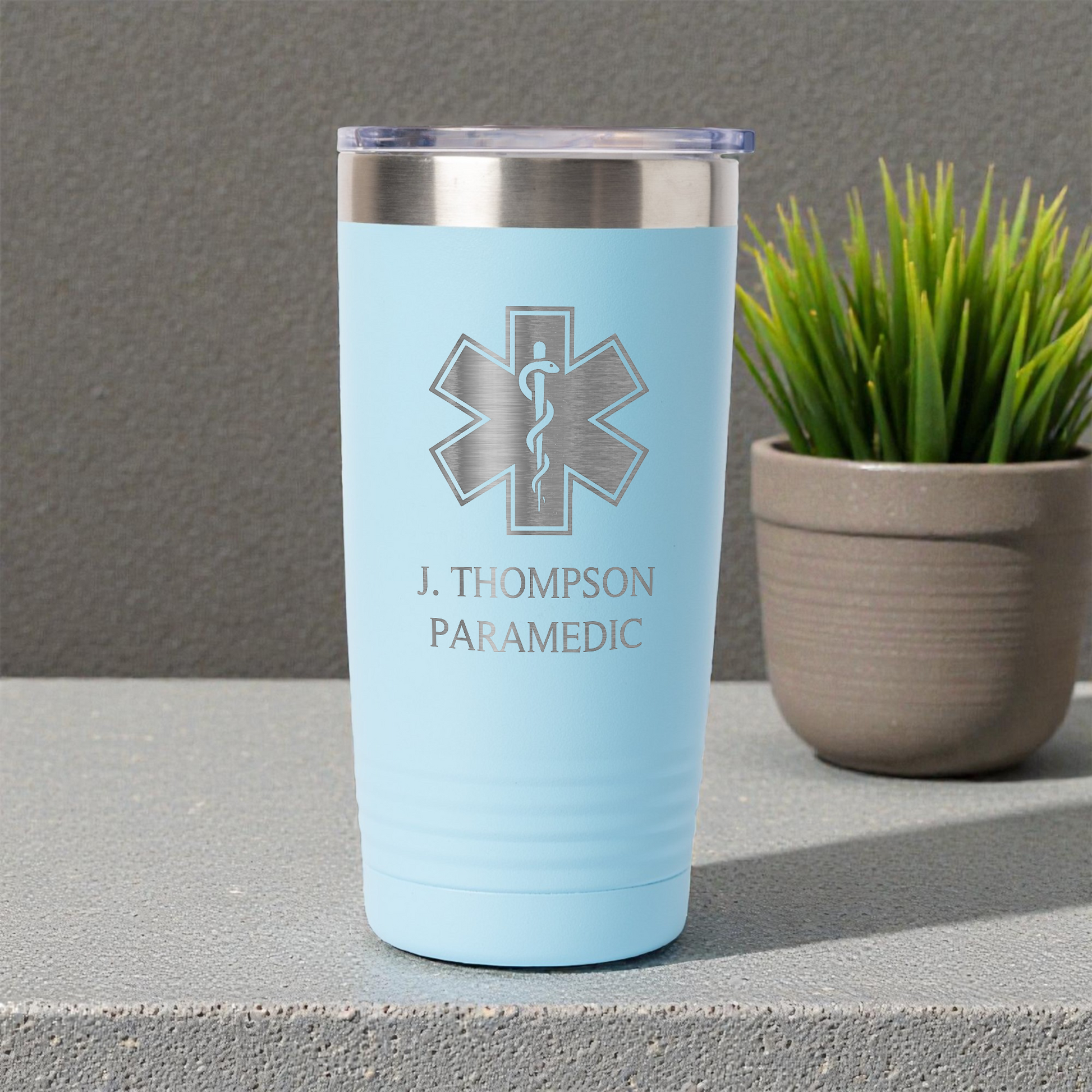 20oz Stainless Steel Tumbler - Paramedic Design