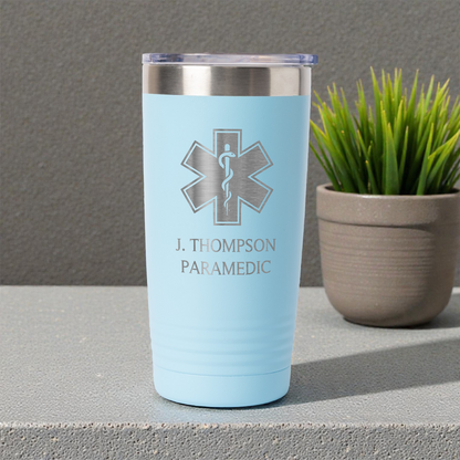 20oz Stainless Steel Tumbler - Paramedic Design