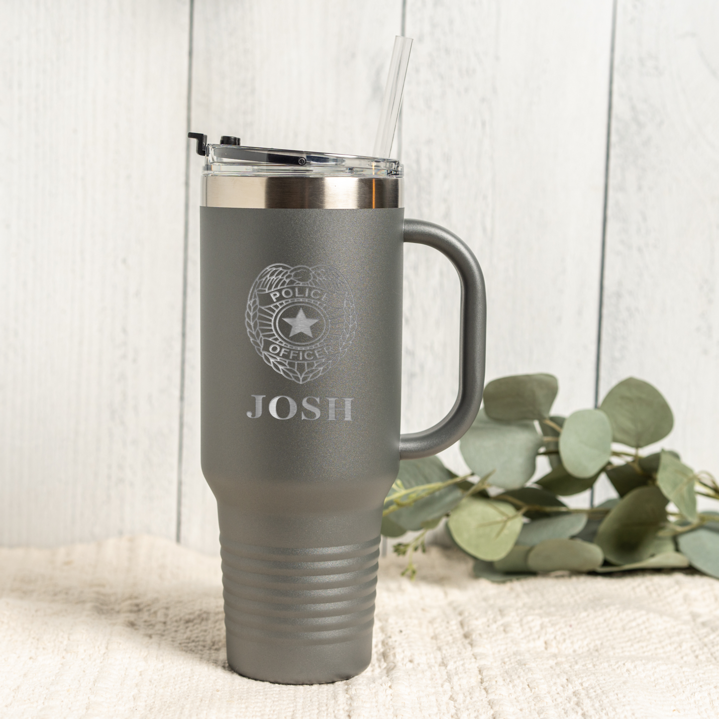 40oz Personalized Police Officer Tumbler