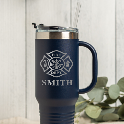 Custom 40oz Firefighter Tumbler