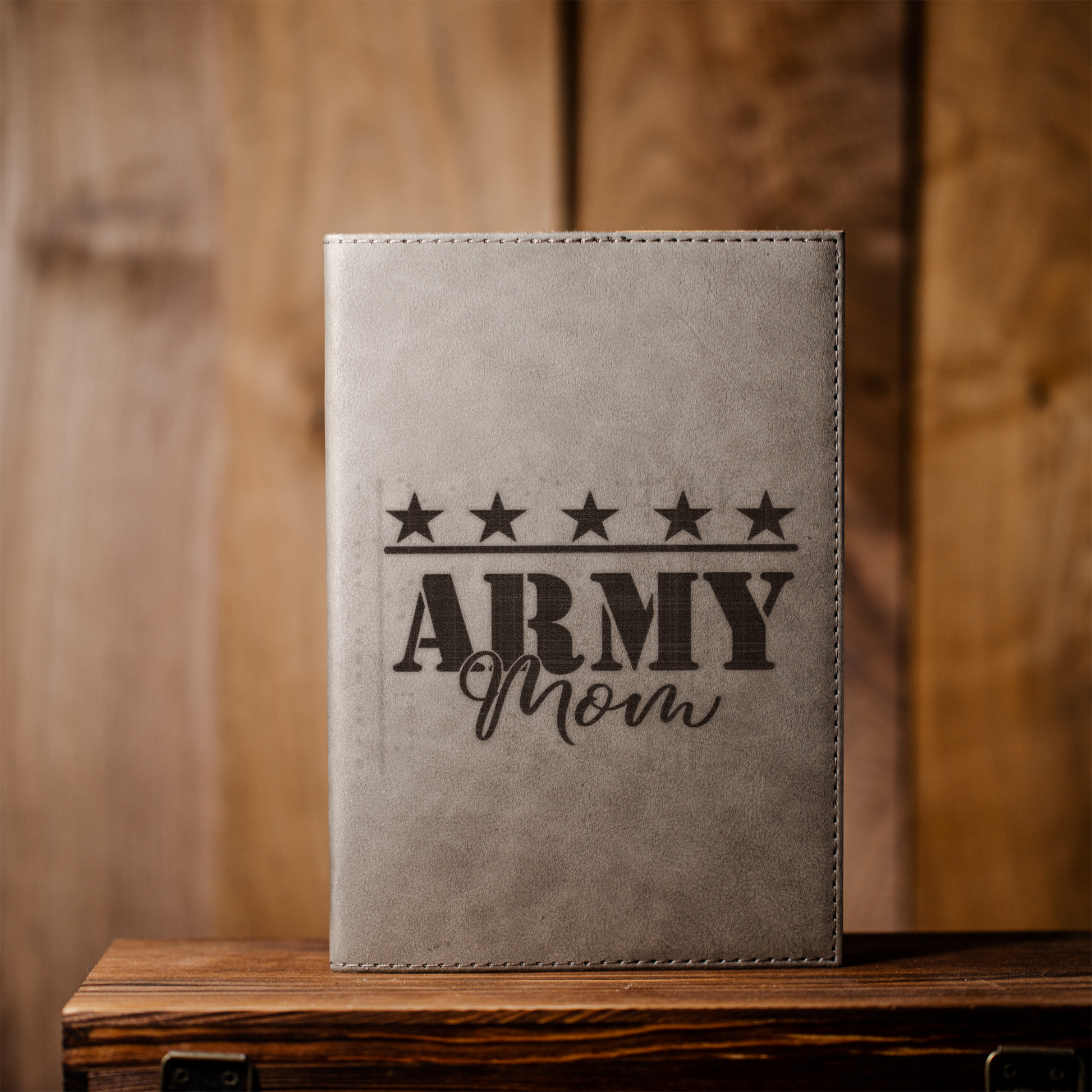 Army Mom Leather Journal