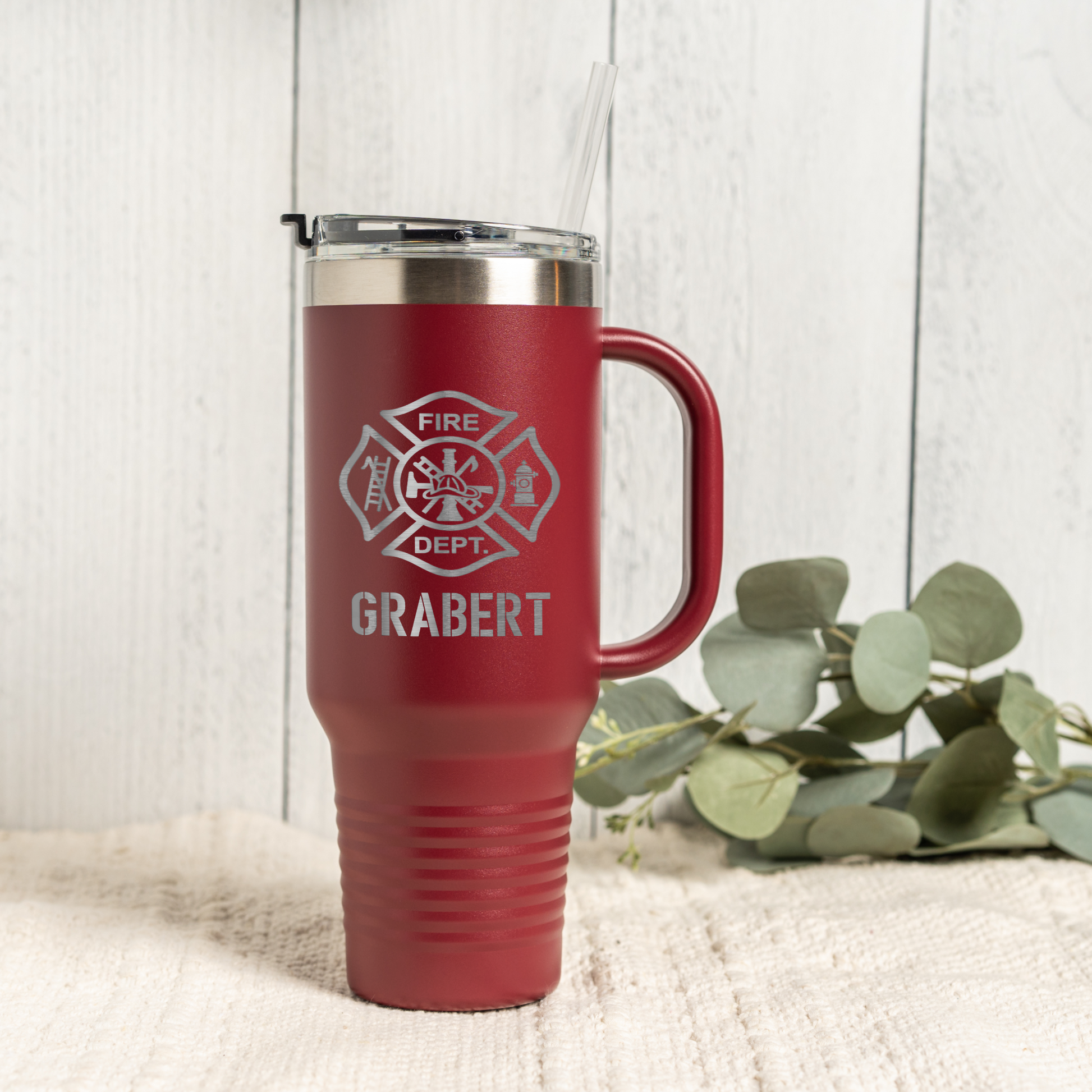 Personalized 40oz Firefighter Tumbler