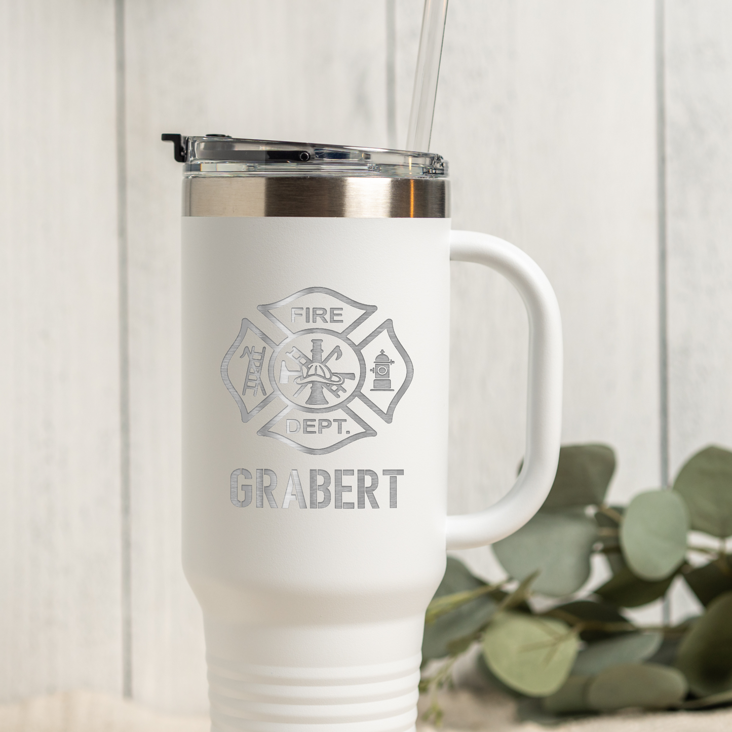 Personalized 40oz Firefighter Tumbler