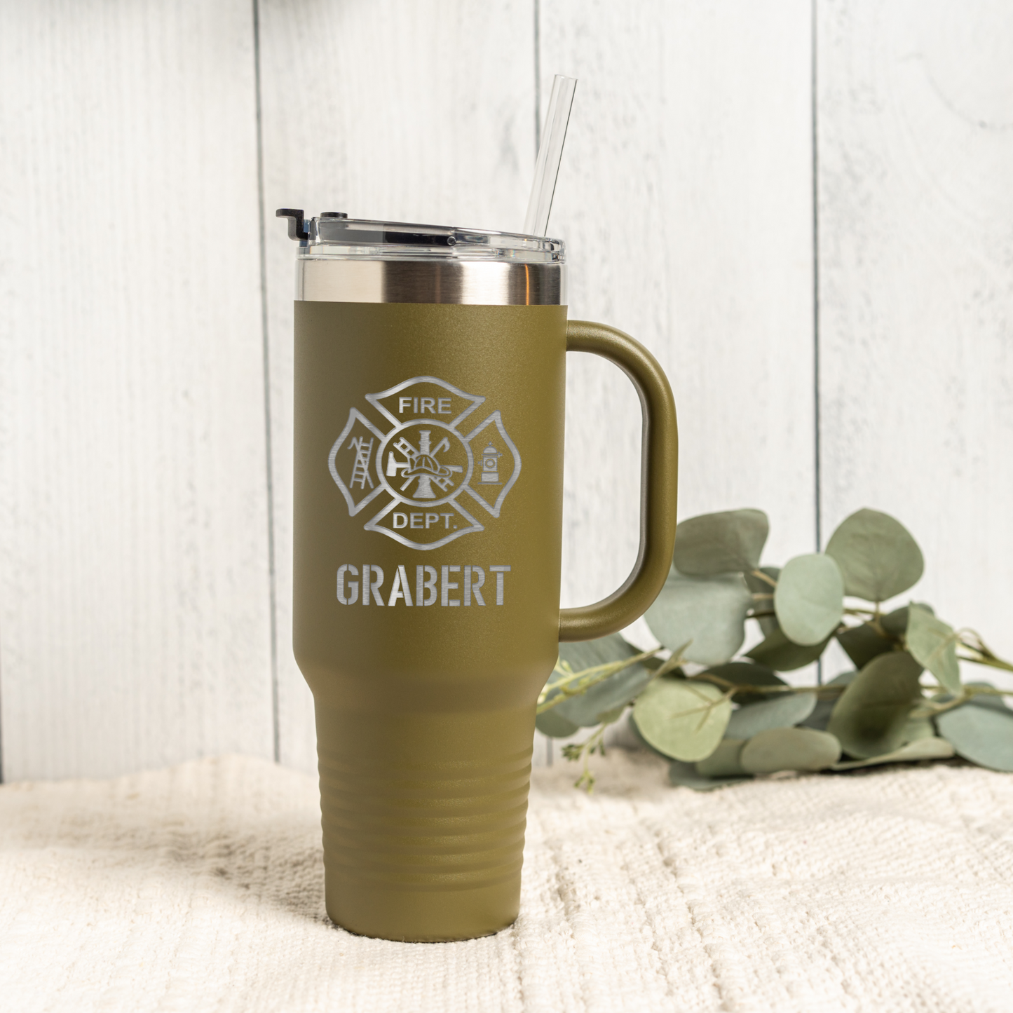 Personalized 40oz Firefighter Tumbler