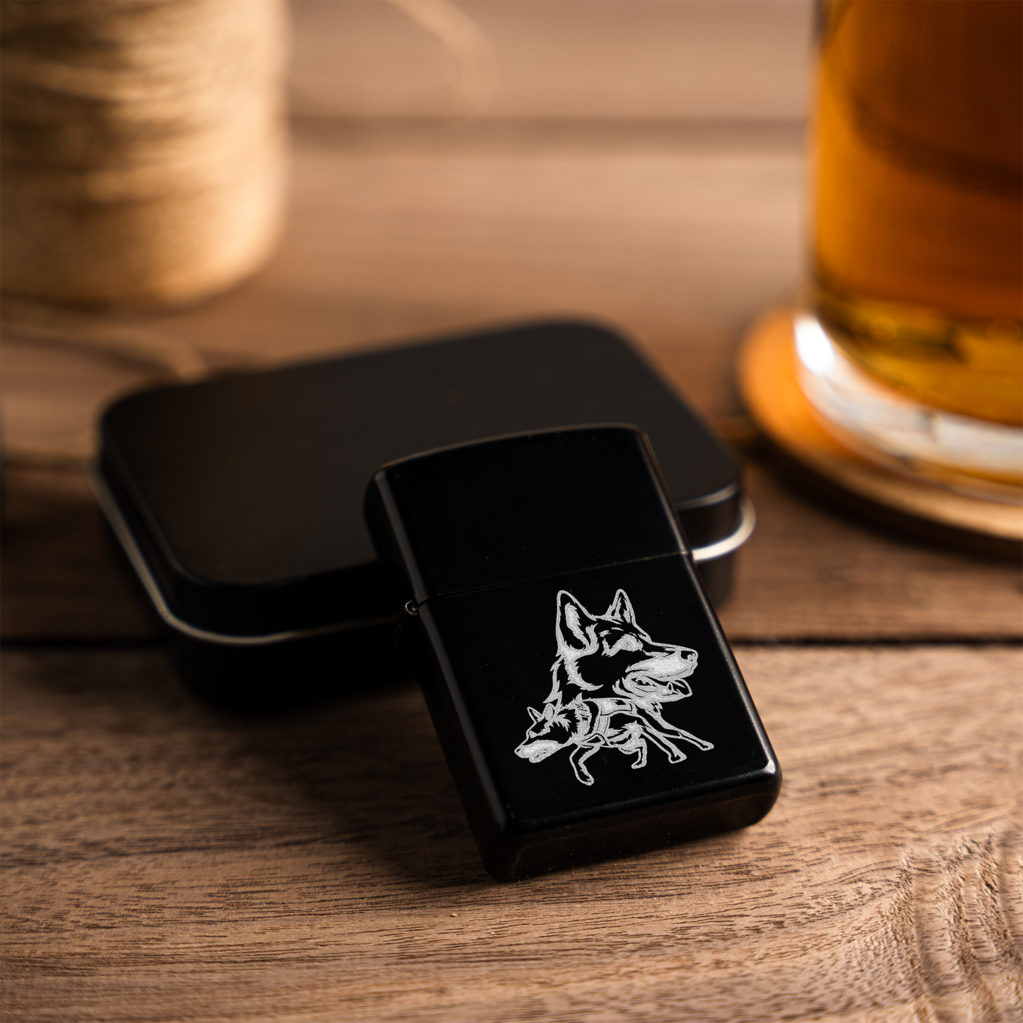 Engraved K9 Lighter | Police Dog Gift | K9 Handler Gift | German Shepherd Lighter | Law Enforcement Gift | Working Dog Gift
