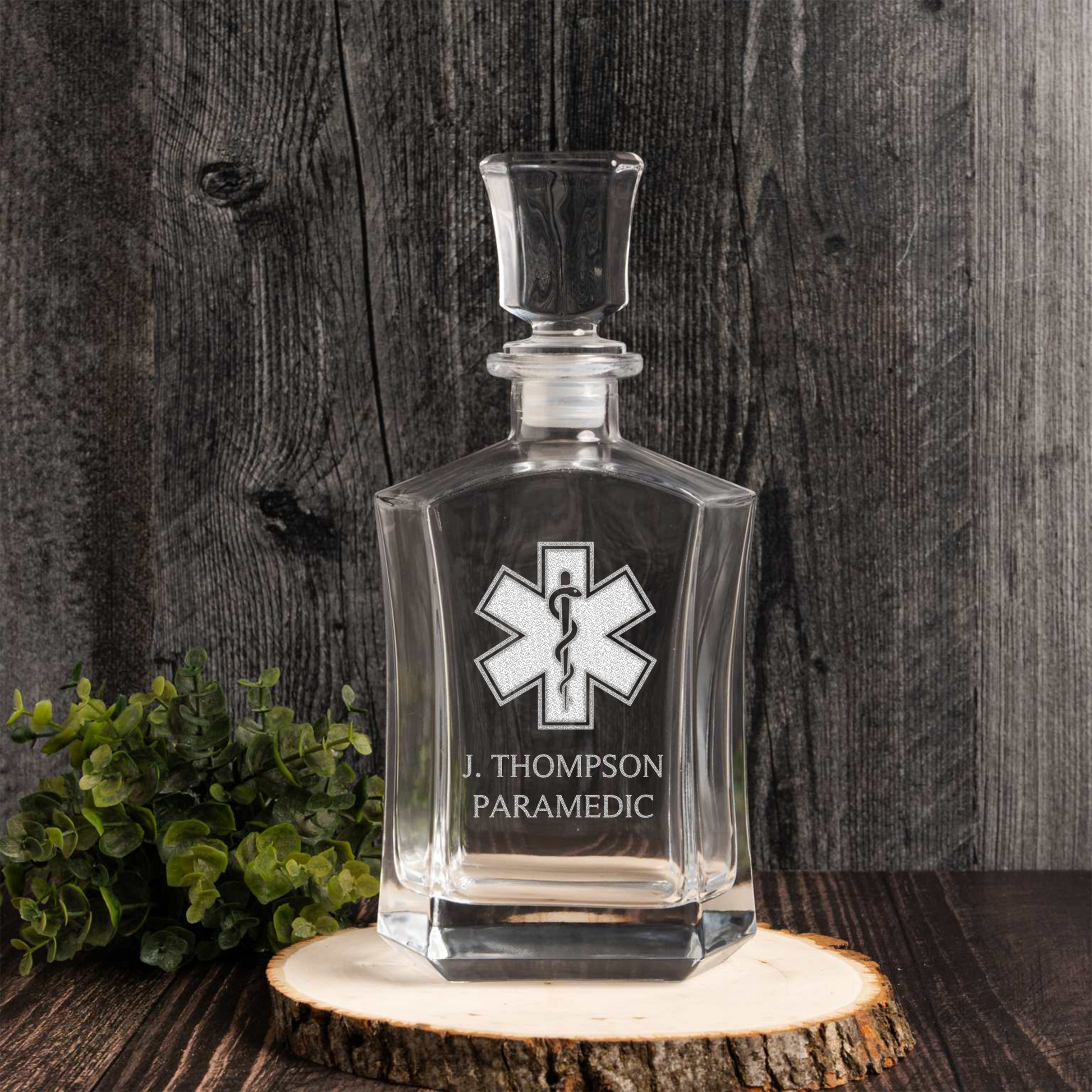 Custom EMS 24oz Capitol Decanter