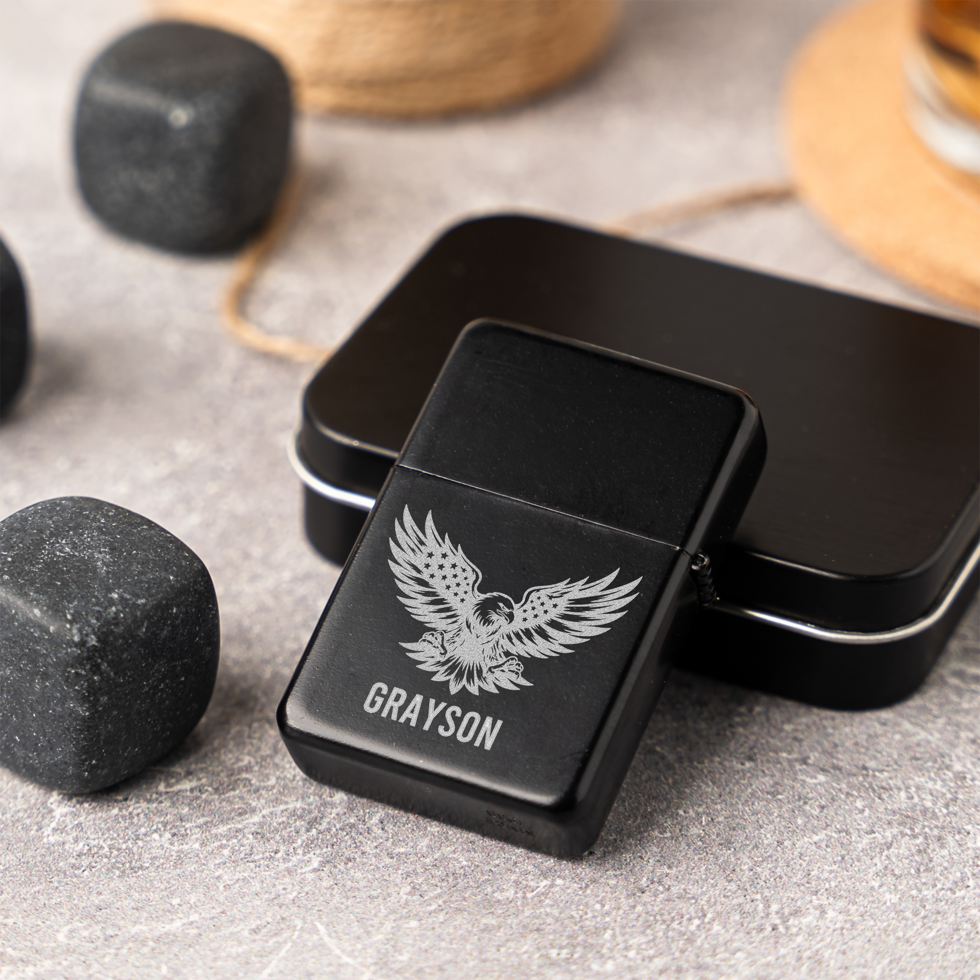 Personalized Patriotic Eagle Lighter