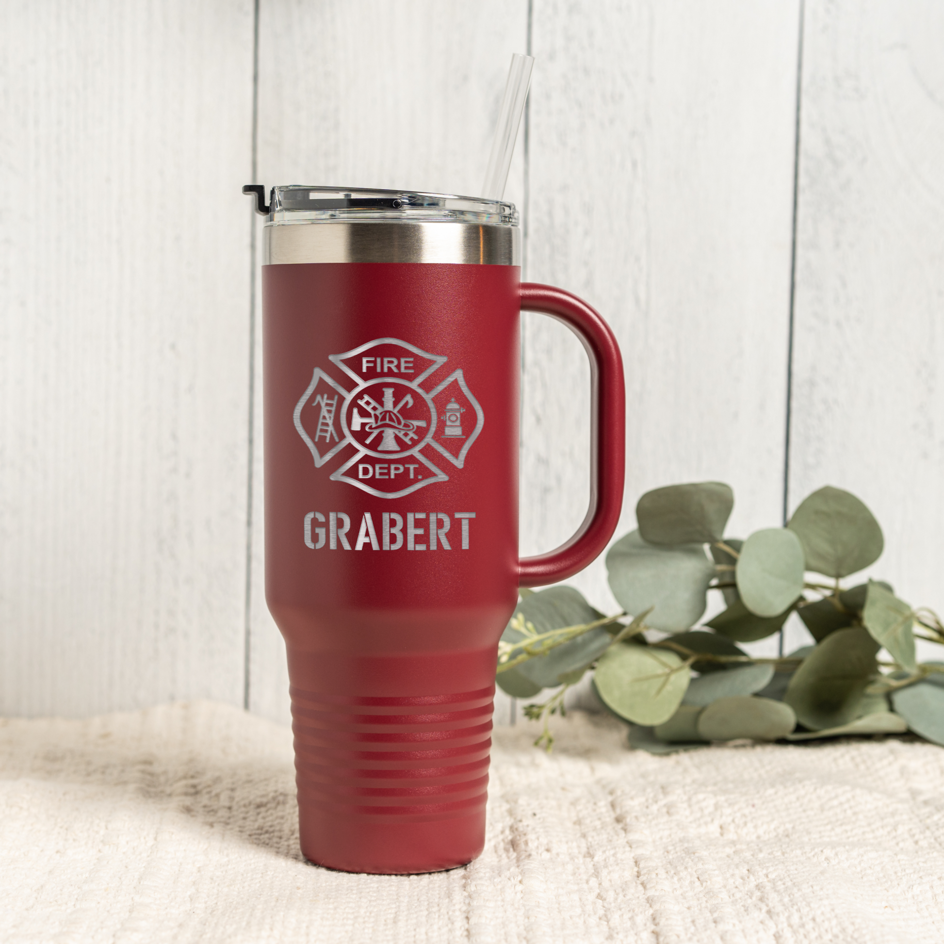 Personalized 40oz Firefighter Tumbler
