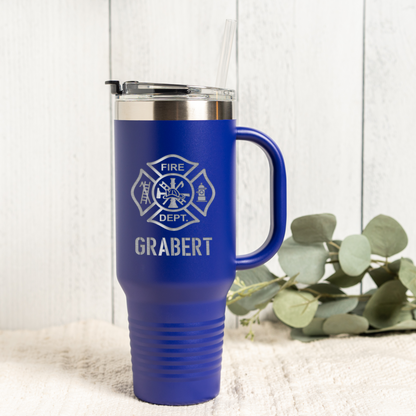 Personalized 40oz Firefighter Tumbler