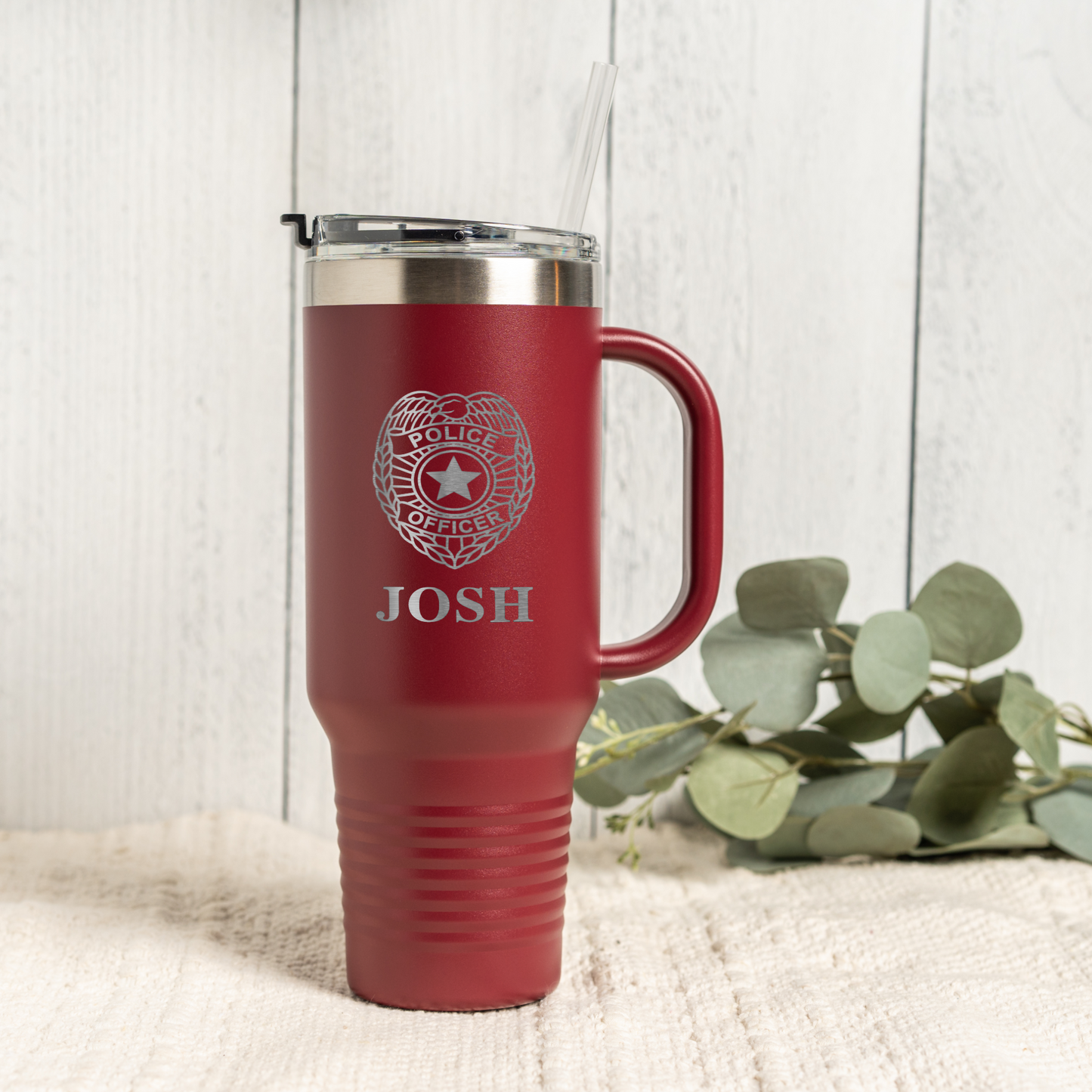 40oz Personalized Police Officer Tumbler