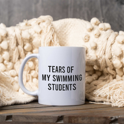 Funny Swim Coach Mug, Tears of My Swimming Students Coffee Cup, Swim Instructor Gift, Swimming Teacher Gift, Swim Team Coach Mug