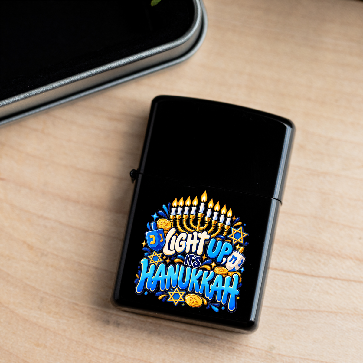 Light Up Its Hanukkah Funny Menorah Lighter