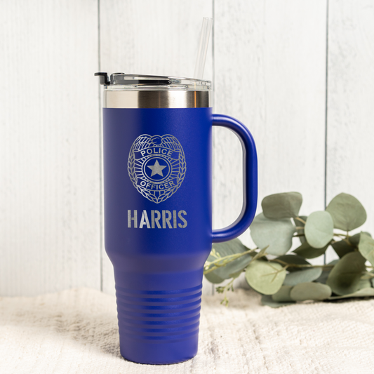 Personalized 40oz Police Officer Tumbler