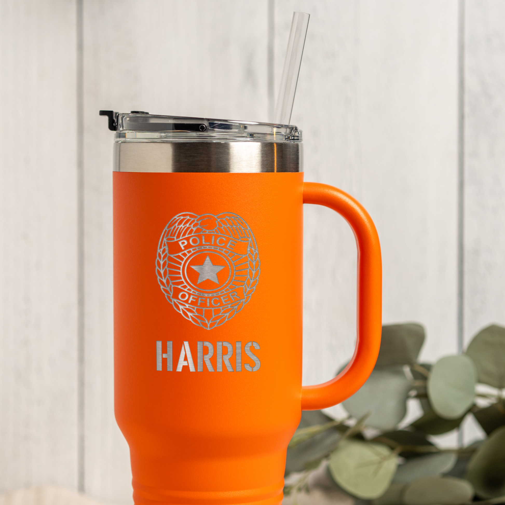 Personalized 40oz Police Officer Tumbler