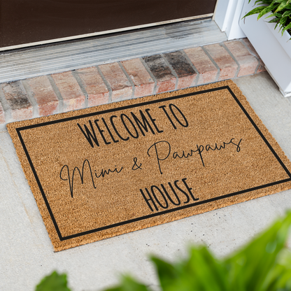 Personalized Grandparents Doormat