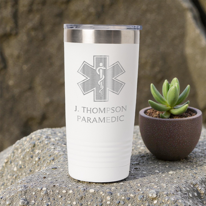 20oz Stainless Steel Tumbler - Paramedic Design