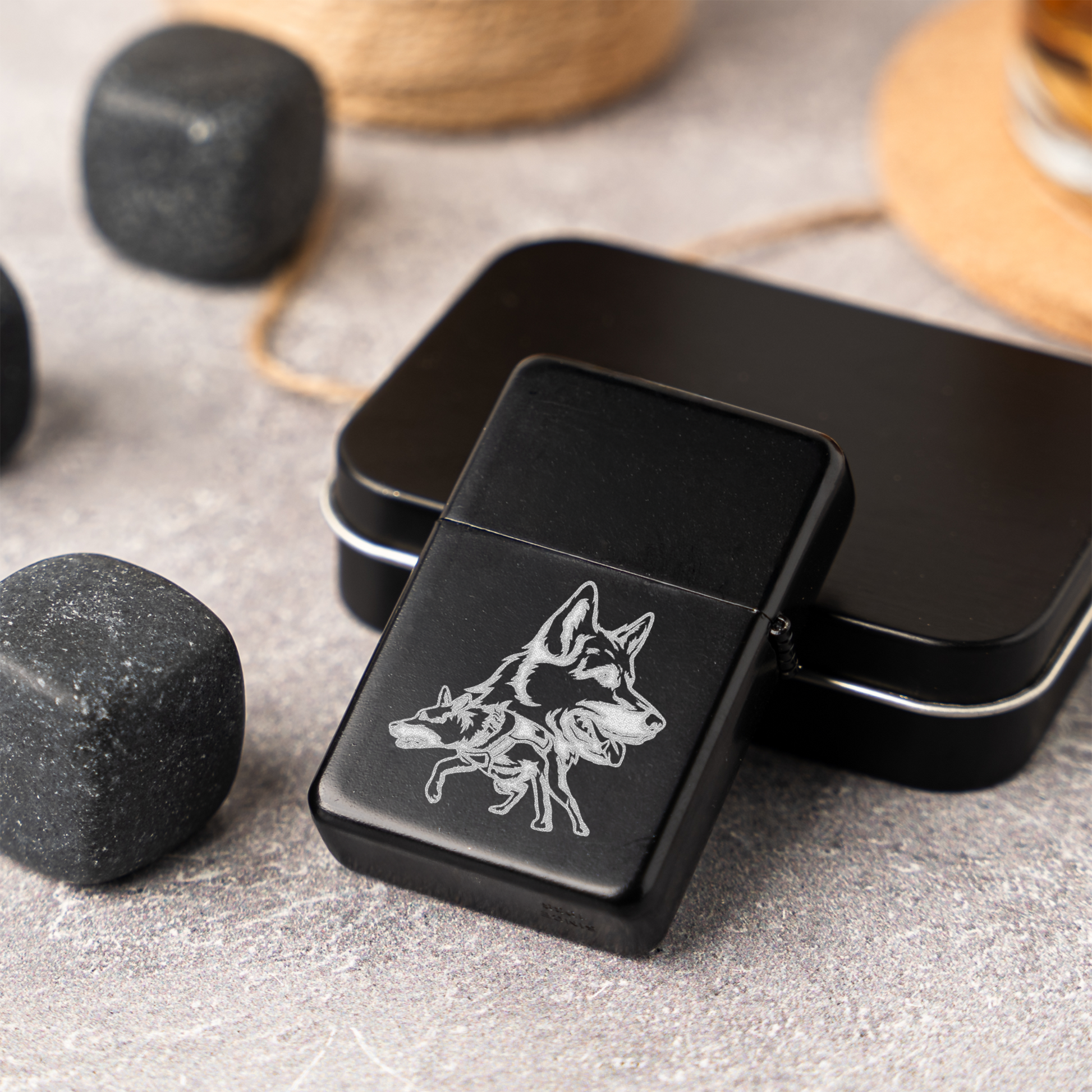 Engraved K9 Lighter | Police Dog Gift | K9 Handler Gift | German Shepherd Lighter | Law Enforcement Gift | Working Dog Gift