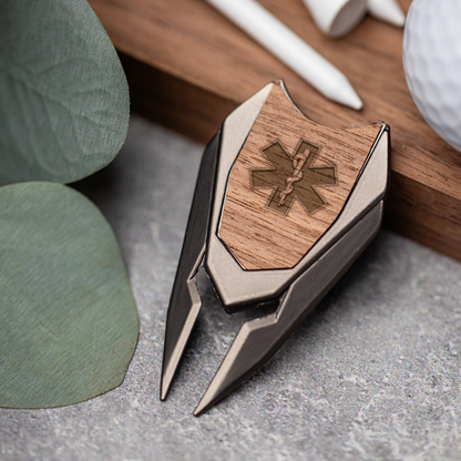 Premium Golf Divot with Star of Life Design