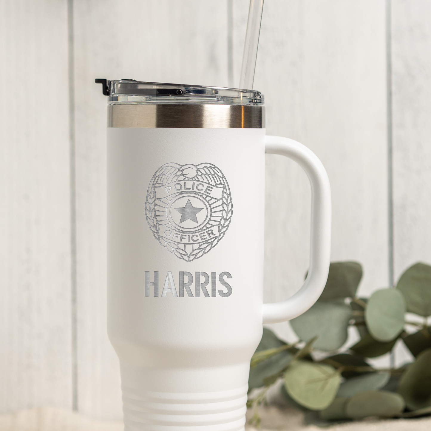 Personalized 40oz Police Officer Tumbler
